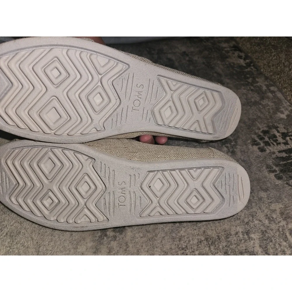 New Toms Alpargata Heritage Canvas Slip-on Espadrille in Natural Size 9.5